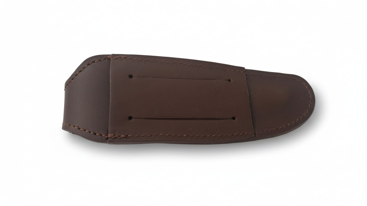 etui cuir couteau aubrac marron