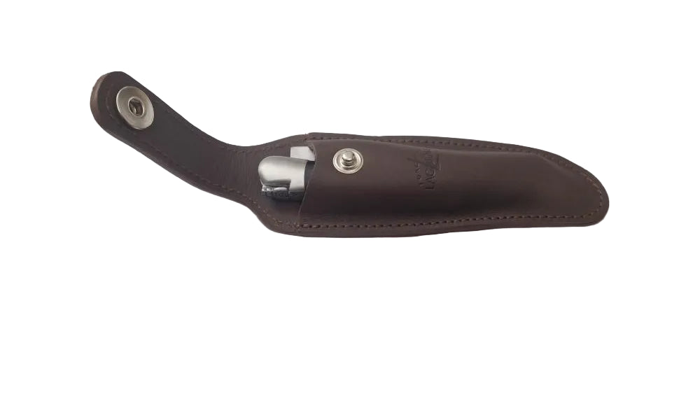 etui cuir couteau aubrac marron