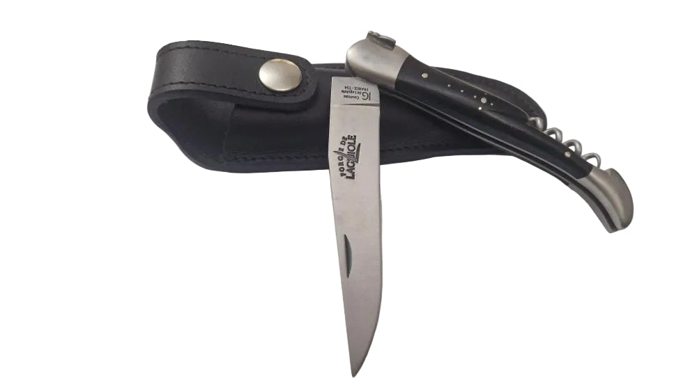 etui cuir couteau aubrac noir