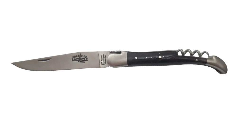 laguiole  corne noire tir-bouchon